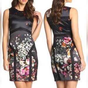 Ivy + Blu Dark Floral  Dress. Whimsigoth. Dramatic.